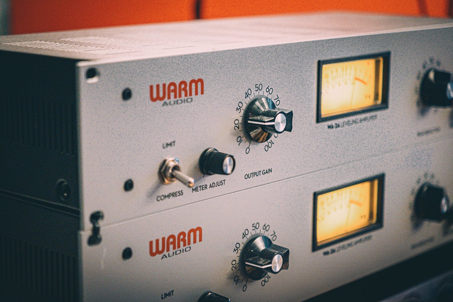Analog mastering rack in Amygdala Studio