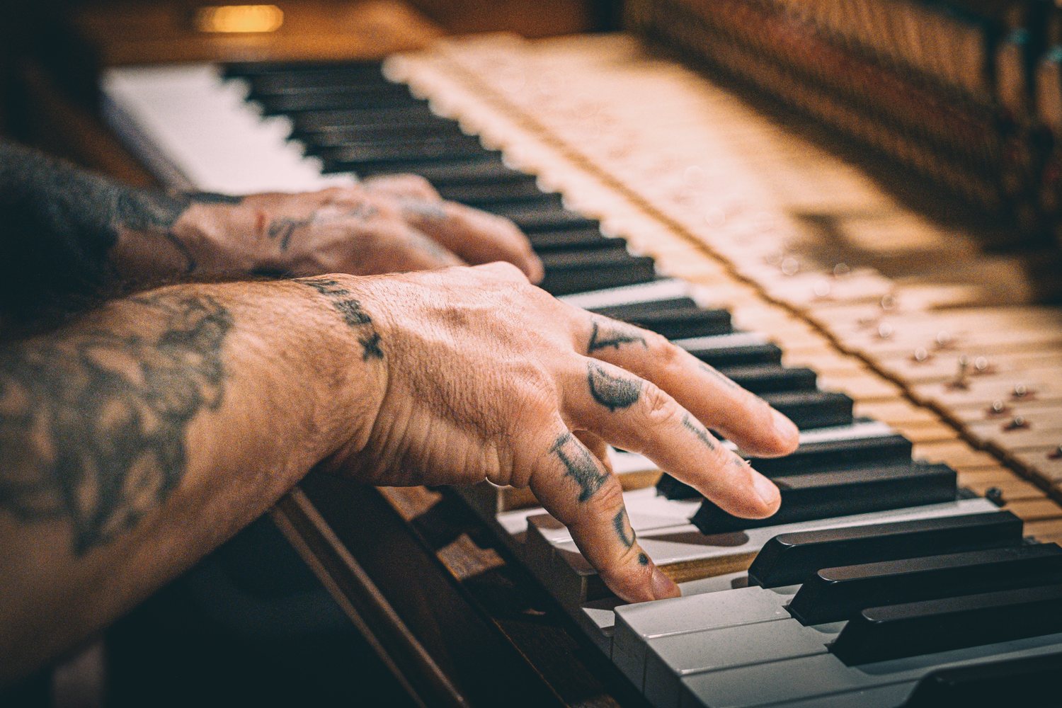 Keyboard and scoring setup in Amygdala Studio